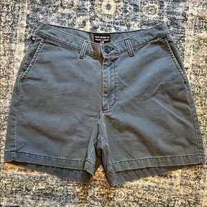 Vintage Women’s flat front chino Polo Jeans Co. shorts washed out blue size 4